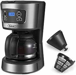 Gevi Coffee Maker - 5 Cups Small Programmable Coffee Machine